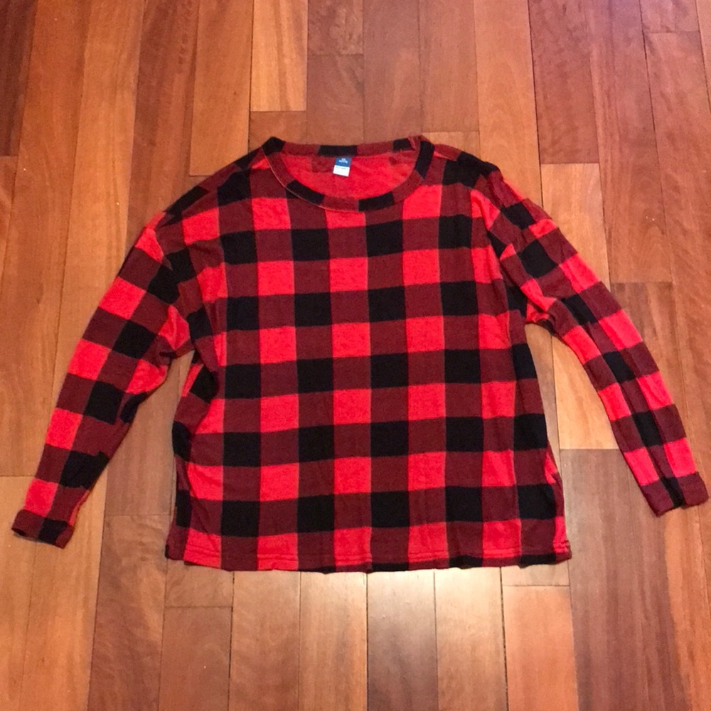 Womens Buffalo Plaid Long Sleeve Shirt